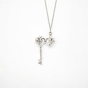 Gift Box - Key White Gold Aroma Necklace + Purify Oil Blend V760-GBAJ - 38