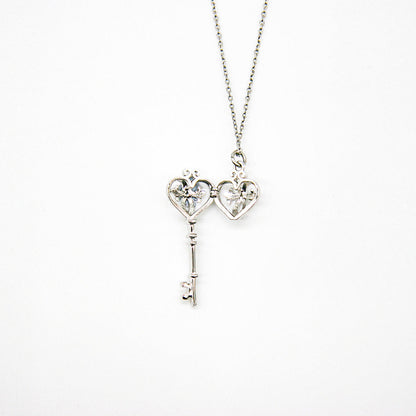 Gift Box - Key White Gold Aroma Necklace + Purify Oil Blend V760-GBAJ - 38