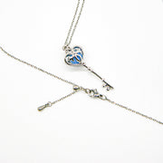 Gift Box - Key White Gold Aroma Necklace + Purify Oil Blend V760-GBAJ - 38