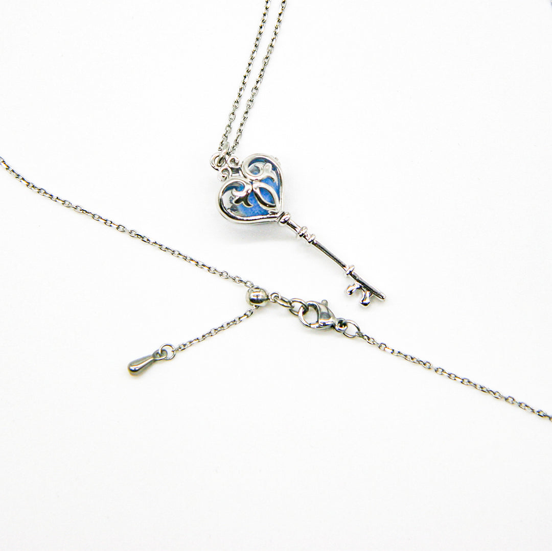 Gift Box - Key White Gold Aroma Necklace + Purify Oil Blend V760-GBAJ - 38