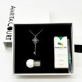 Gift Box - Key White Gold Aroma Necklace + Purify Oil Blend V760-GBAJ - 38