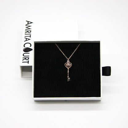 Gift Box - Key Rose Gold Aroma Necklace + Purify Oil Blend V760-GBAJ - 39