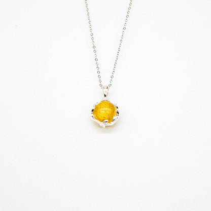 Gift Box - Aroma Necklace White Gold - Planet Jovian Gold (Golden Yellow) + Purify Oil Blend V760-GBAJ - 4