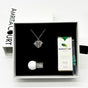Gift Box - Love Heart White Gold Aroma Necklace + Purify Oil Blend V760-GBAJ - 40