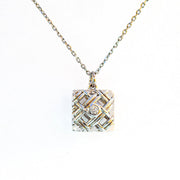 Gift Box - Chest White Gold Aroma Necklace + Purify Oil Blend V760-GBAJ - 42