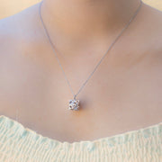 Gift Box - Chest White Gold Aroma Necklace + Purify Oil Blend V760-GBAJ - 42