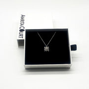 Gift Box - Chest White Gold Aroma Necklace + Purify Oil Blend V760-GBAJ - 42