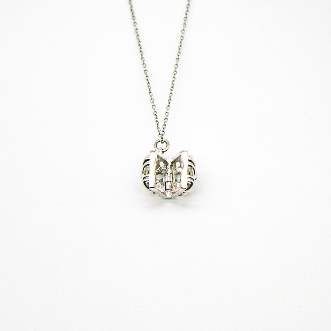 Gift Box - Chest White Gold Aroma Necklace + Purify Oil Blend V760-GBAJ - 42