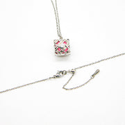 Gift Box - Chest White Gold Aroma Necklace + Purify Oil Blend V760-GBAJ - 42