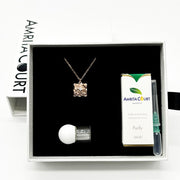 Gift Box - Chest Rose Gold Aroma Necklace + Purify Oil Blend V760-GBAJ - 43