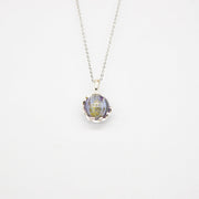 Gift Box - Aroma Necklace White Gold - Planet Lunar Lavender (Lanvender Purple) + Purify Oil Blend V760-GBAJ - 5