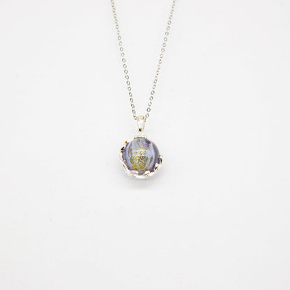 Gift Box - Aroma Necklace White Gold - Planet Lunar Lavender (Lanvender Purple) + Purify Oil Blend V760-GBAJ - 5