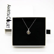 Gift Box - Aroma Necklace White Gold - Planet Lunar Lavender (Lanvender Purple) + Purify Oil Blend V760-GBAJ - 5