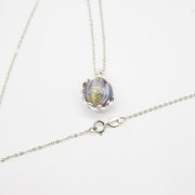 Gift Box - Aroma Necklace White Gold - Planet Lunar Lavender (Lanvender Purple) + Purify Oil Blend V760-GBAJ - 5