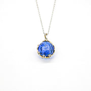 Gift Box - Aroma Necklace White Gold - Planet Celestial Sapphire (Blue) + Purify Oil Blend V760-GBAJ - 6