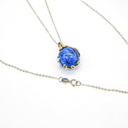 Gift Box - Aroma Necklace White Gold - Planet Celestial Sapphire (Blue) + Purify Oil Blend V760-GBAJ - 6