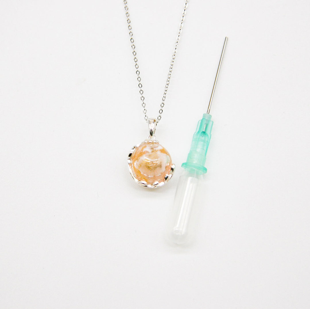 Gift Box - Aroma Necklace White Gold - Planet Nebula Nova (Pink) + Purify Oil Blend V760-GBAJ - 7