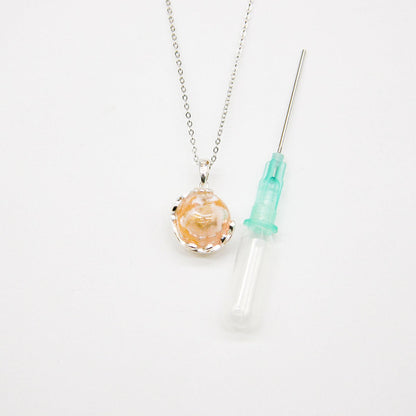 Gift Box - Aroma Necklace White Gold - Planet Nebula Nova (Pink) + Purify Oil Blend V760-GBAJ - 7