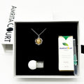 Gift Box - Aroma Necklace White Gold - Planet Nebula Nova (Pink) + Purify Oil Blend V760-GBAJ - 7