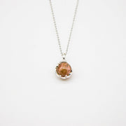 Gift Box - Aroma Necklace White Gold - Planet Plutonian Amethyst (Golden Purple) + Purify Oil Blend V760-GBAJ - 8