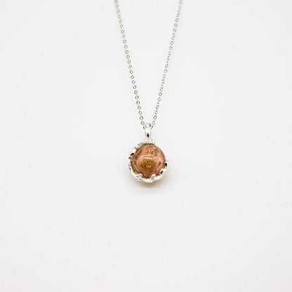 Gift Box - Aroma Necklace White Gold - Planet Plutonian Amethyst (Golden Purple) + Purify Oil Blend V760-GBAJ - 8