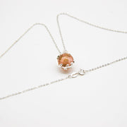 Gift Box - Aroma Necklace White Gold - Planet Plutonian Amethyst (Golden Purple) + Purify Oil Blend V760-GBAJ - 8