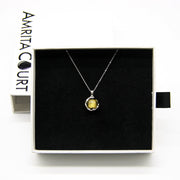 Gift Box - Aroma Necklace White Gold - Planet Stellar Midnight (Golden dark blue) + Purify Oil Blend V760-GBAJ - 9