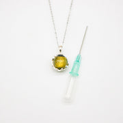 Gift Box - Aroma Necklace White Gold - Planet Stellar Midnight (Golden dark blue) + Purify Oil Blend V760-GBAJ - 9