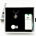 Gift Box - Aroma Necklace White Gold - Planet Stellar Midnight (Golden dark blue) + Purify Oil Blend V760-GBAJ - 9