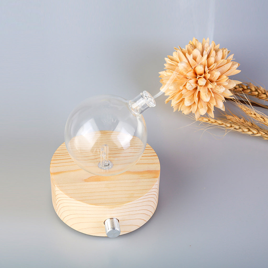 Geometry Round Nebuliser - Waterless Diffuser | Essential oil Burner | Aromatherapy| Home Fragrance V760-N-10R