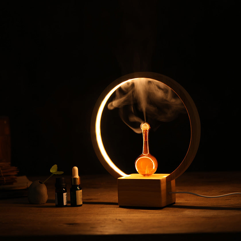 LUNA (Nebuliser+Ringlight) - Waterless Diffuser | Essential oil Burner | Aromatherapy| Home Fragrance V760-N-4