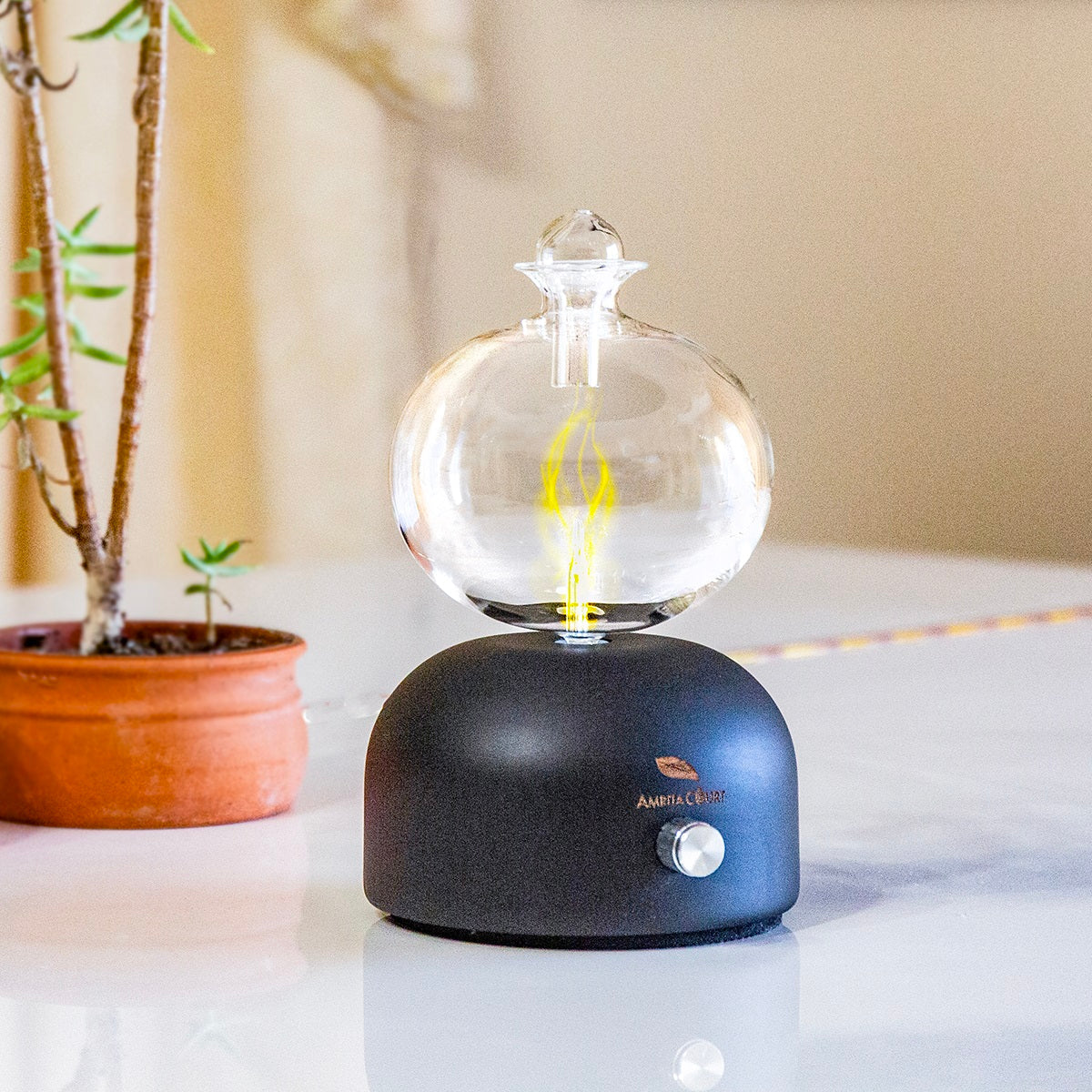 Oscar High Eco-Friendly Nebuliser Black | Waterless Aroma Diffuser | No Plastics Pure Essential Oil Diffusing V760-N-HIGHOSCAR-B