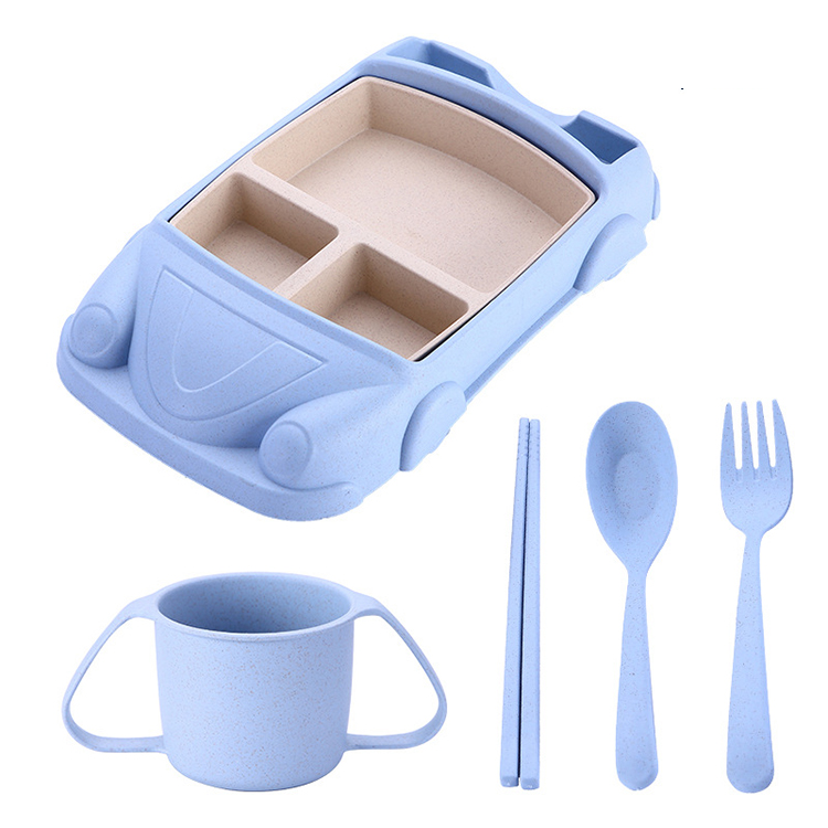 Baby Car Bowl - 5 PCs Set - Blue V762-CARBOWL