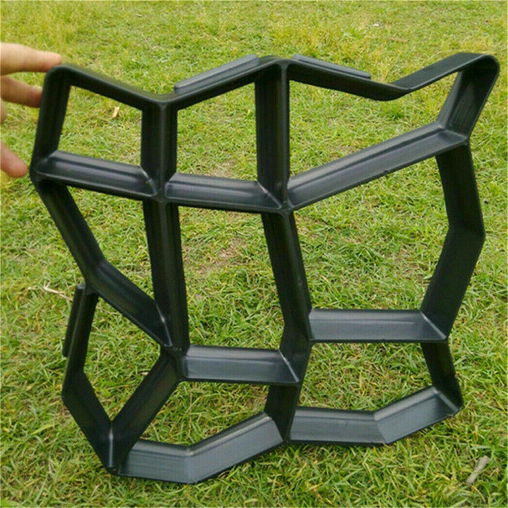 DIY Path Maker Concrete Mould Paver Patio Garden Brick Slab Pavement Cement Mold V767-5GJJ07