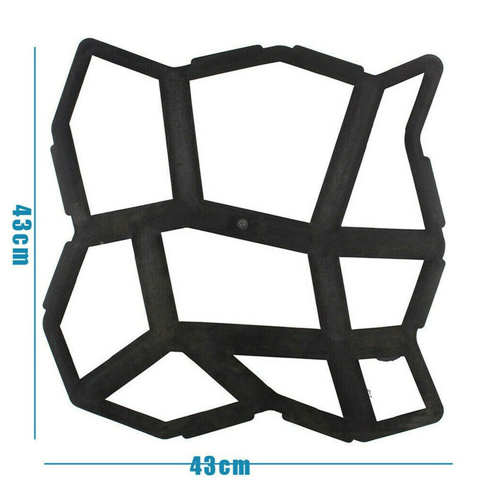 DIY Path Maker Concrete Mould Paver Patio Garden Brick Slab Pavement Cement Mold V767-5GJJ07