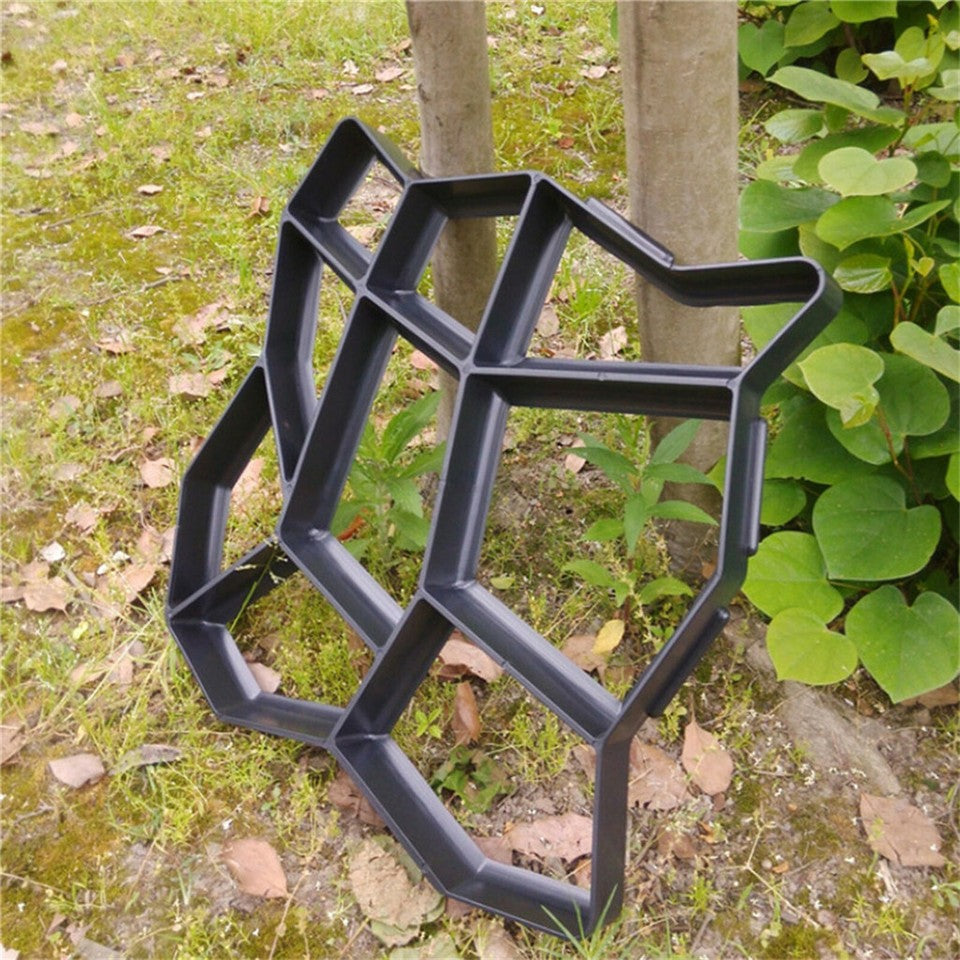 DIY Path Maker Concrete Mould Paver Patio Garden Brick Slab Pavement Cement Mold V767-5GJJ07