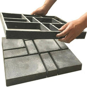 10Grids Garden Paving Brick Patio Concrete Slabs Maker Path Driveway Stone Mould V767-6EJJ26