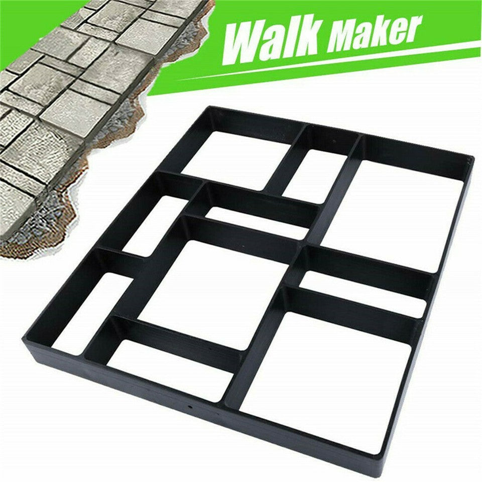 10Grids Garden Paving Brick Patio Concrete Slabs Maker Path Driveway Stone Mould V767-6EJJ26