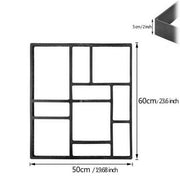 10Grids Garden Paving Brick Patio Concrete Slabs Maker Path Driveway Stone Mould V767-6EJJ26