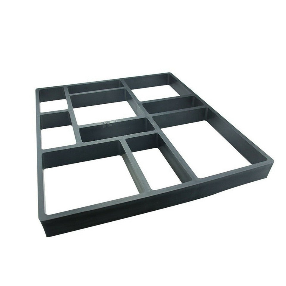10Grids Garden Paving Brick Patio Concrete Slabs Maker Path Driveway Stone Mould V767-6EJJ26