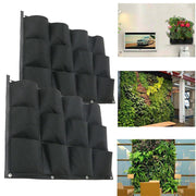 24Pocket Vertical Garden Planter Wall Hanging Herbs Plant Seed Bag Home Decor AU V767-7IZWD01