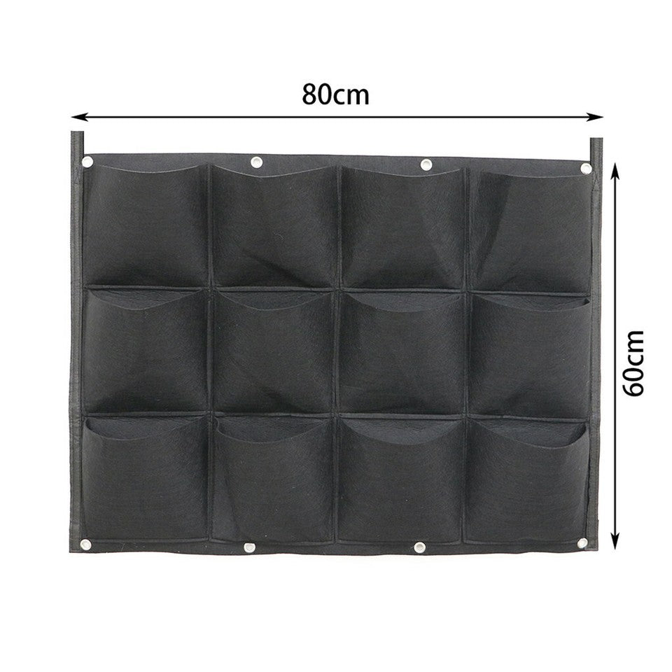24Pocket Vertical Garden Planter Wall Hanging Herbs Plant Seed Bag Home Decor AU V767-7IZWD01