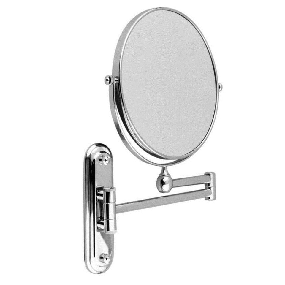 Bath Mirror 5X Magnification Wall Mounted Adjustable Makeup Mirror Arm Extend V767-8LJJ03-NLG