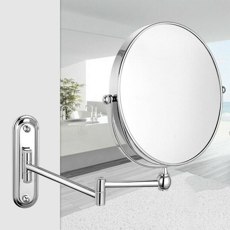 Bath Mirror 5X Magnification Wall Mounted Adjustable Makeup Mirror Arm Extend V767-8LJJ03-NLG