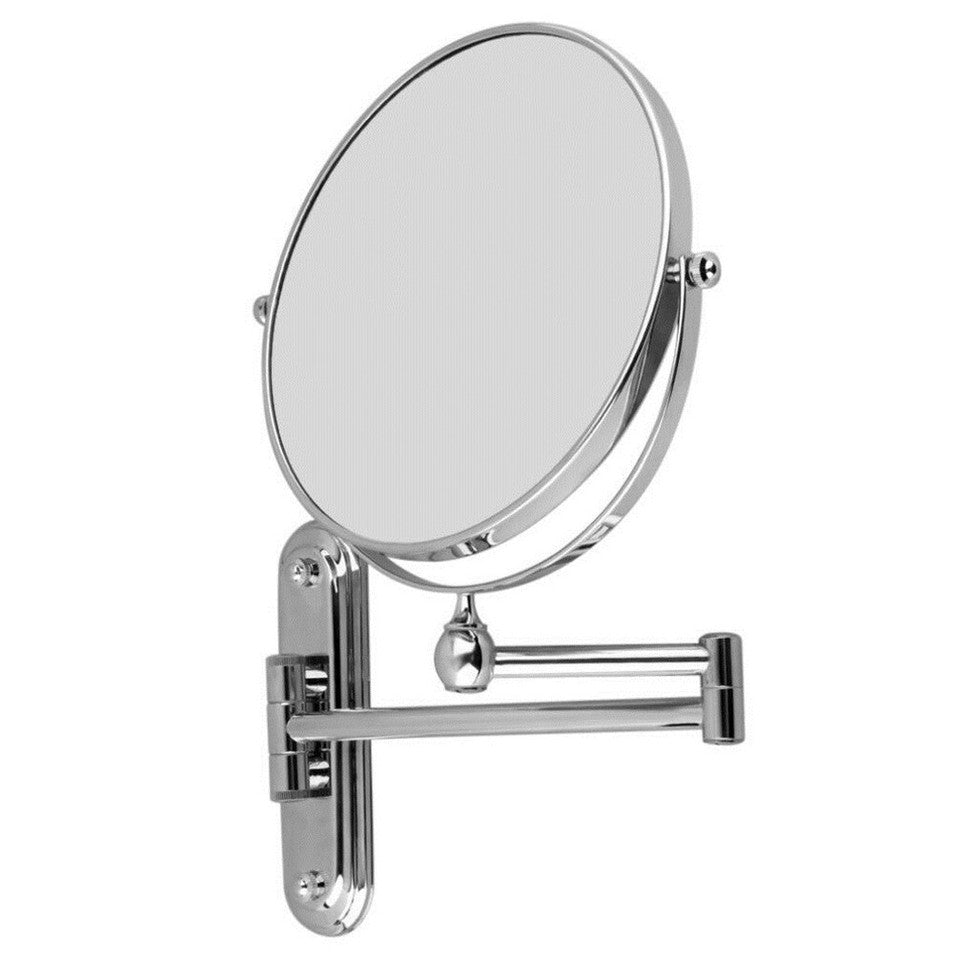 Bath Mirror 5X Magnification Wall Mounted Adjustable Makeup Mirror Arm Extend V767-8LJJ03-NLG