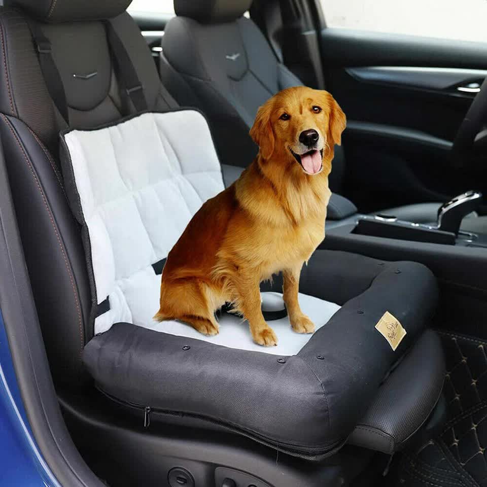 Waterproof Dog Car Seat Bed with Safety Belt V767-9LPET01-L-GJ-B