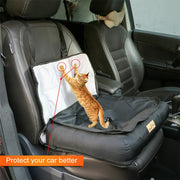 Waterproof Dog Car Seat Bed with Safety Belt V767-9LPET01-L-GJ-B