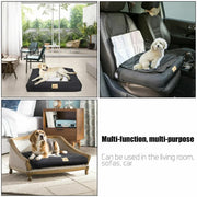 Small Waterproof Dog Car Seat Bed with Safety Belt V767-9LPET01-S-GJ-B