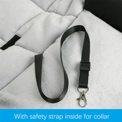 Small Waterproof Dog Car Seat Bed with Safety Belt V767-9LPET01-S-GJ-B
