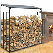 Heavy Duty Firewood Log Rack Large Storage Holder Shed Rack Outdoor Garden Yard V767-CHJ-Z83-V1